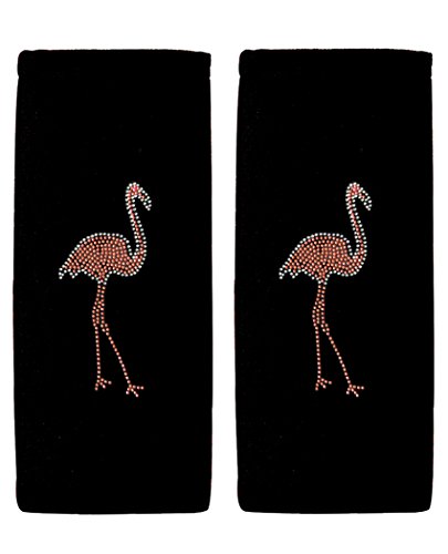 ALLBrand Car Truck Crystal Bling Rhinestone Studded Seat Belt Cover Shoulder Pad Cushion - Pair (Fla - //coolthings.us