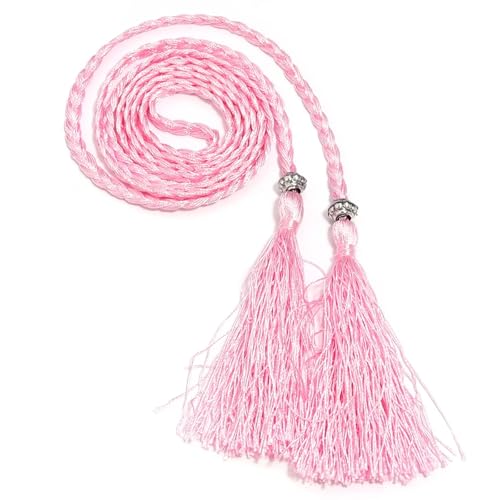 Rope Belts For Women 10Pcs Braided Tassel Belt Color Handmade Waist Belts for DIY Dress Decoration Accessories