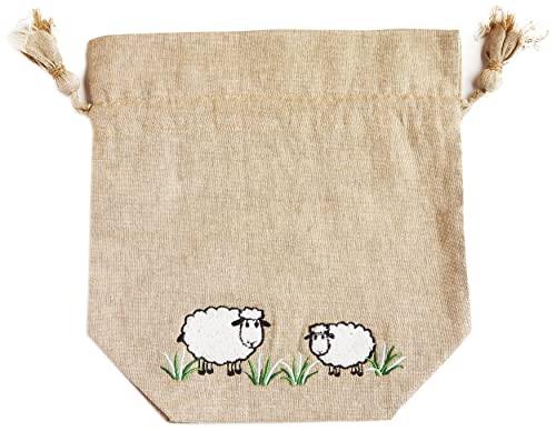 Lantern Moon Meadow Bag, White Sheep