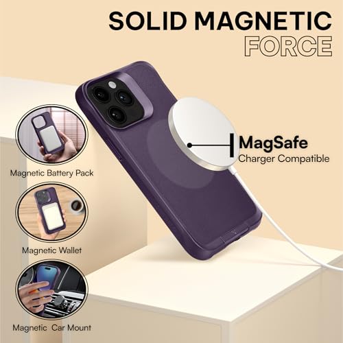 Coque iPhone 14 Pro Max violette : protection MagSafe anti-chute - 4