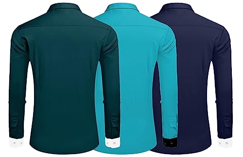 Image of Zombom Men's Striped Regular Fit Shirt