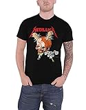 Metallica T Shirt Damage Inc Band Logo Nue offiziell Herren Schwarz L