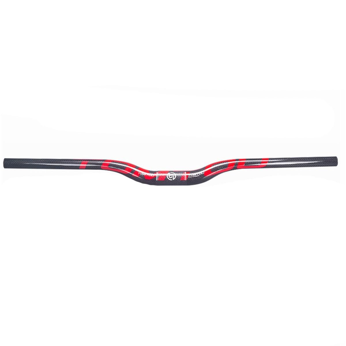 Manubrio rialzato per Mountain Bike in Fibra di Carbonio da 31,8 mm, Lunghezze Disponibili: 600/620/640/660/680/700/720/740/760/780 mm (Rosso, 720 mm)