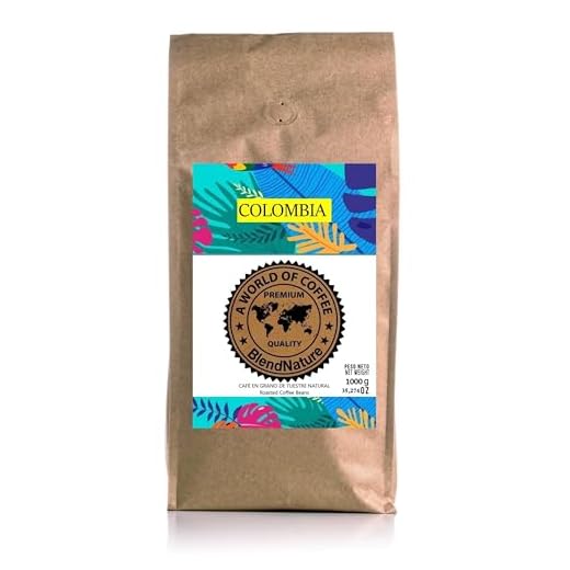 Café en Grano 1kg Natural Colombia 100% Arabica-Calificación 82 puntos por la Specialty Coffee Association (SCA) por su sabor aroma y excelencia-Origen exclusivo Colombia