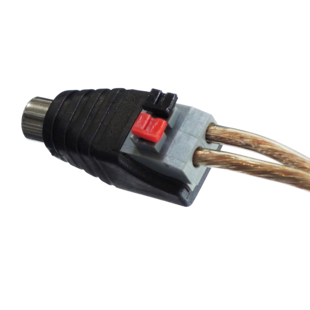 Amazon | KAUMO RCA端子 プッシュ式 簡単接続 ハンダ不要 (メス2個