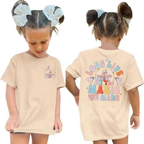 Image of GLIGLITTR Girl Magical Shirt Magic Kingdom Shirt Long Live All The Magic We Made Tshirt Holiday Castle Family Vacation Outfit