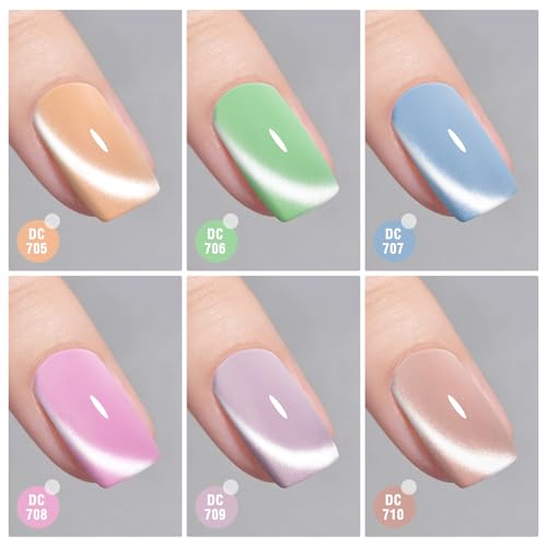 Set de 8 esmaltes gel gato con imán MTSSII miniatura 4