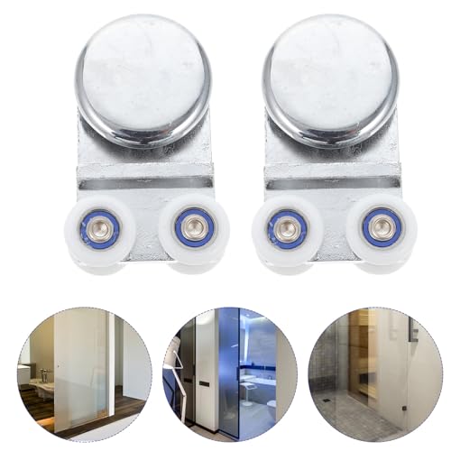 Accesorio estable para mampara con poleas de aluminio grueso de alta resistencia 5