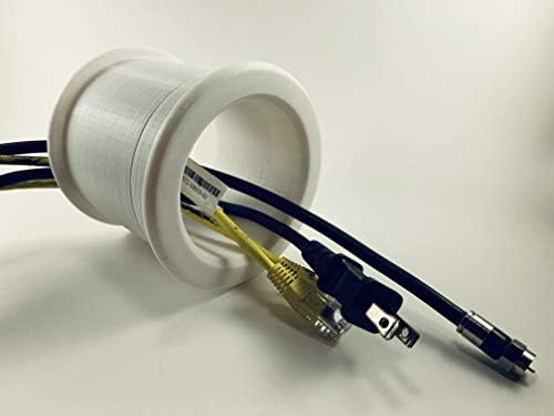 Wall Eye Wall Port with 3" ID Fitting a Wall Thickness Range Between 4 1/4"" - 6"- Allows The Running of Cables, Cords, Tubes, Wires, etc. from one Side of a Wall or Barrier to The Other.