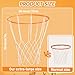 Tasdurian Large Basketball Hanging Decorations 28 Inch Basketball Themed Party Supplies Hanging Ornament Breakaway Rim Indoor Outdoor Games for Background Sports Themed Birthday Party Decorations