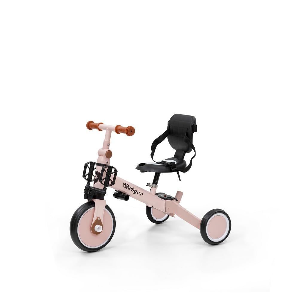 Interbaby - Triciclo "Norby" e Bici Evolutiva 5 in 1 con Capottina - 1-5 Anni