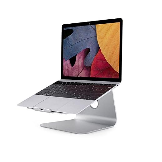 Bestand Rotation 360 degrés en aluminium Support de refroidissement pour ordinateur portable pour Apple MacBook et tous les ordinateurs portables, argent (laptop stand)