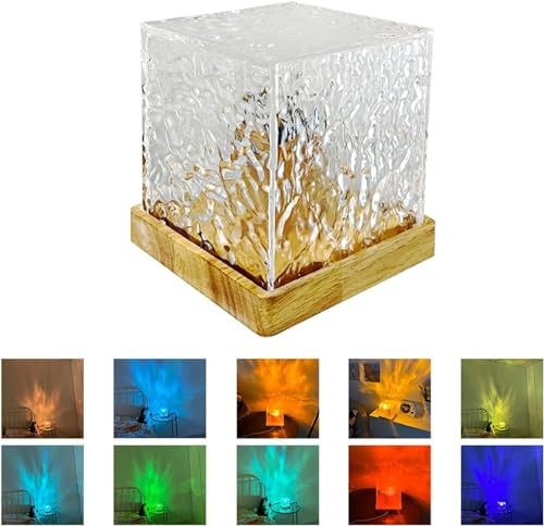 Projector Lights Ocean Wave, 3D Water Wave Effect LED Night Light, Crystal Table Lamp with Remote (Blue) 7 41LAXqgvRsL