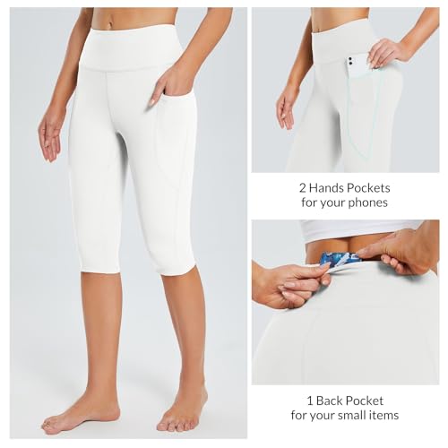 Baleaf High-Waist Capri Leggings with Pockets — view 2