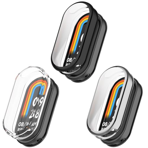 Protection écran Xiaomi Mi Band 8 en TPU souple lot de 3 films couverture complète