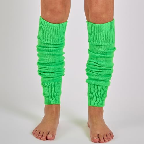 Image of Mysocks Leg Warmers Extra Soft Stylish Fancy Winter 80s Party Dance Neon Long Legwarmers for Women Girls Ladies