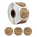 TEBI Home & Kitchen 500 Stück/Rolle "Thank You for Supporting My Small Business" Kraft-Aufkleber mit Goldfolie, runde Etiketten, handgefertigt