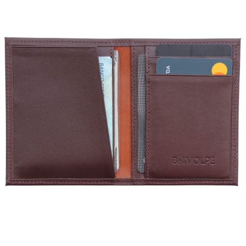 Carteira Masculina Vertical Slim Couro Legítimo (Marrom)