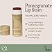 River Organics Organic Lip Stain, Zero-Waste Vegan Lip Stain in Fig, Pomegranate or Guava .30 oz / 8.45 g Long Lasting, Toxic Free, (Pomegranate)