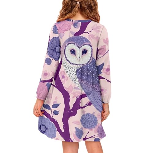 Fall Soft Comfy Long Sleeve Button Down Dress Girls Cute A Line Dress with Pockets Spring Casual Flowy Midi Dresses2