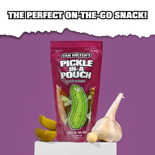 Van Holten's Pickles - Jumbo Kosher Garlic Pickle-In-A-Pouch - 12 Pack