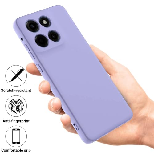 Image of Back Cover Compatible with Motorola Moto G86 5G / G86 Power 5G | Full Camera Protection | Premium Liquid Silicon Case | Flexible Bumper Case for Motorola Moto G86 5G / G86 Power 5G (Purple)