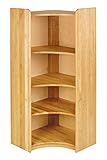 BioKinder Eckregal Regal Kinderregal Eckstand Lara aus zertifiziertem Massivholz Erle 160 x 35 x 70 cm
