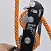 lazyfun Professional Rock Climbing Descender Equipment For 8-13mm Rope Self-braking Stop