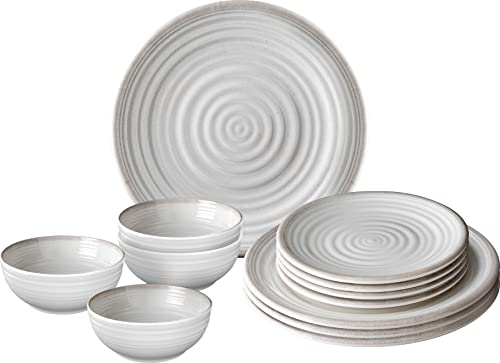BRUNNER - Artículos de camping de melamina Sabana 12 piezas Antislip