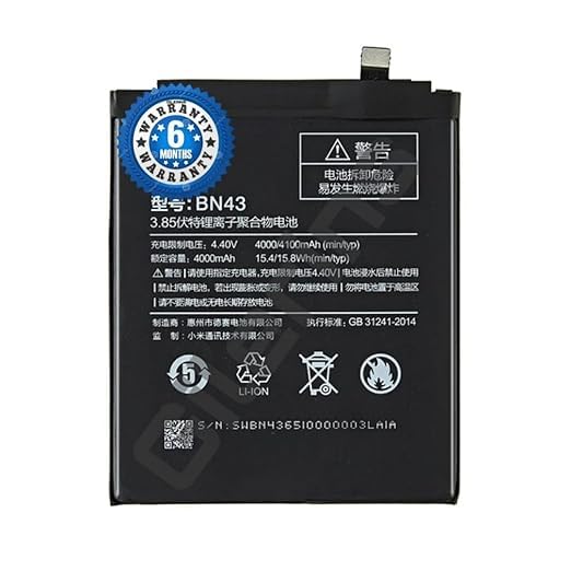 Image of Original BN43 Battery for Redmi Note 4 / Note 4X Battery with 6 Month Warranty** (EE178)