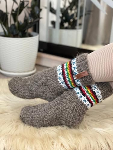 Handcrafted Scandinavian Wool Socks - 100% Pure Sheep Wool, Unisex Winter Warmth, Comfort for Every Size - A Beautiful Gift for Loved Ones!4