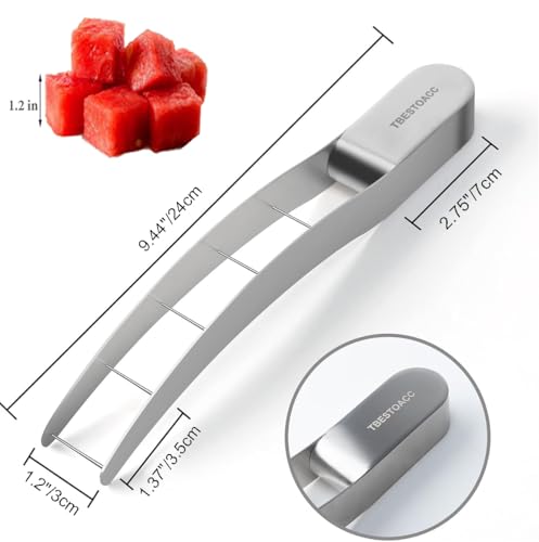 Watermelon cutter et coupe pastèque pour cube de melon rapide et salade de fruits - 8