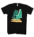 Produktbild Herren T-Shirt Surf Up Windsurfer Board Beachwear, Farbe:Schwarz, Größe:M