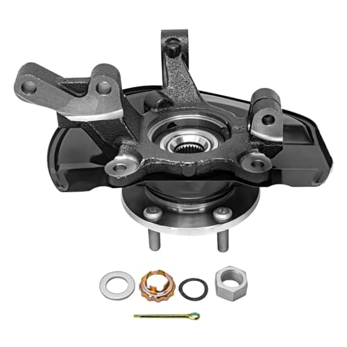 Image of Detroit Axle - Front 6pc Suspension Kit for 12-17 Jeep Compass, 11-17 Patriot, Steering Knuckles and Wheel Bearing Hubs Struts & Coil Spring Sway Bars 2011 2012 2013 2014 2015 2016 2017 Replacement