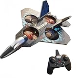 ラジコン飛行機 ラジコンヘリコプター ひこうきおもちゃ 電動模型飛行機 操作が簡単 安定させる 360度回転 光とともに ワンクリック離陸 洗練された構造 子供きおもちゃ (電池3個,青黒) [並行輸入品]