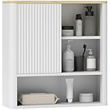 mueble salon para colgar tv ESPACIO DE ALMACENAJE PRÁCTICO: Este armario de baño cuenta con cinco compartimentos, cuatro cerrados y uno abierto, ideales para guardar y organizar tus artículos esenciales, desde toallas hasta productos de higiene, manteniéndolos siempre a mano