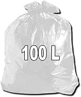 Saco De Lixo Transparente 100l Super Reforçado 6 Micra 100 Unid