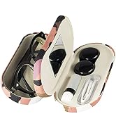 YASUOA 2 in 1 Glasses Case for Women Men Kids Car Contact Hard Shell Len Box Glasses Soft Shell S...