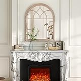 Construction Robuste : Le miroir mural possède un cadre métallique résistant qui garantit une structure exceptionnellement solide et stable. De plus, il dispose de renforts arrière pour fixer fermement le miroir au cadre, assurant ainsi un support fiable.