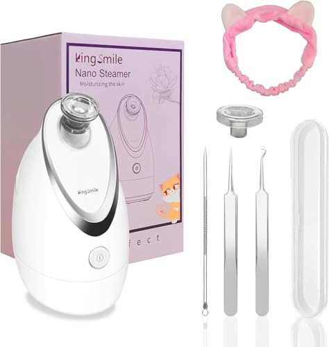 Kingsmile Facial Steamer, 3 in 1 Face Steamer for Facial,Compact ...