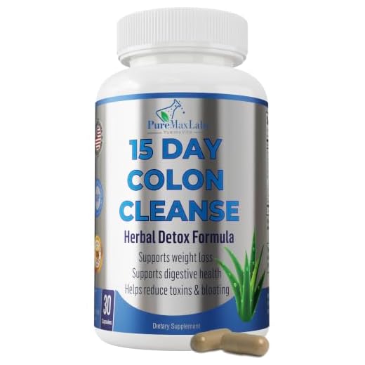 YUMMYVITE 15 Day Colon Cleanse and Detox, Herbal Detox Formula, Supports Weight Loss, Constipation Relief - Boosts Energy. Flush Toxins, Natural Safe Colon Cleanser for Men and Women - 30 Capsules