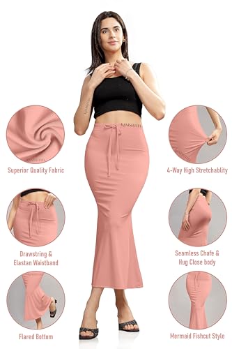 Image of Women Saree Shapewear Petticoat Skirt
