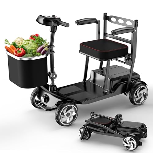 49lbs Mobility Scooter,Mobility Scooters for Seniors,Lightweight Mobility Scooter for Adults with 330 lbs,Capacity Removable Battery and 350W Motor.