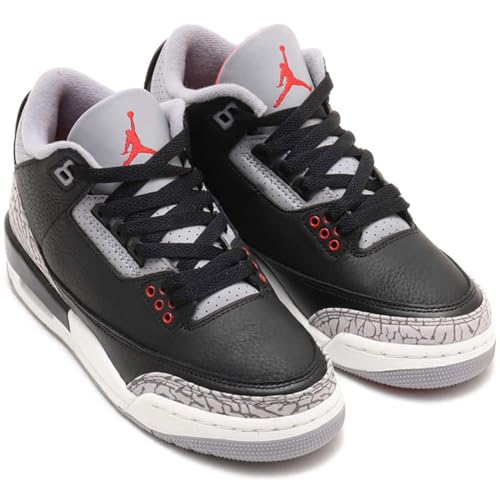 [�i�C�L] �G�A �W���[�_�� 3 ���g�� GS J AIR JORDAN 3 RETRO GS �u���b�N/�Z�����g�O���[/�T�~�b�g�z���C�g/�t�@�C���[���b�h DM0967-010 23.5cm