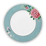  Pip Studio Speiseteller Blushing Birds  blau - 26,5 cm