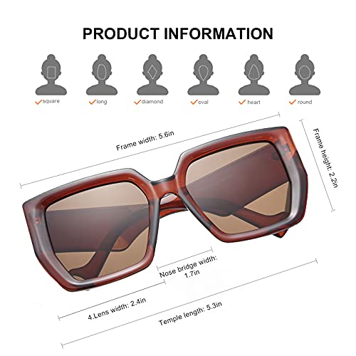 OKH Retro Sunglasses for Women Men, Fashion Classic Sun Glasses, UVA UVB Protection4