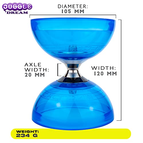 Juggle Dream Cyclone Quartz Diabolo Set - Image 2