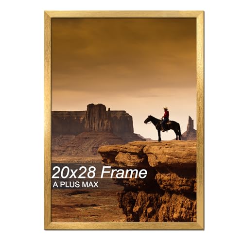 A PLUS MAX 20x28 Picture Frame Gold Light Weight Wall Mount