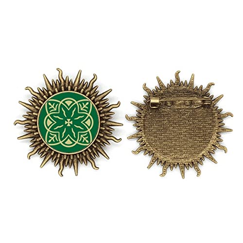 Broche en métal Talavera vert cadeau original pour femme