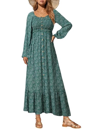 Dokotoo Fall Dresses for Women 2025 Casual Elegant Boho Floral